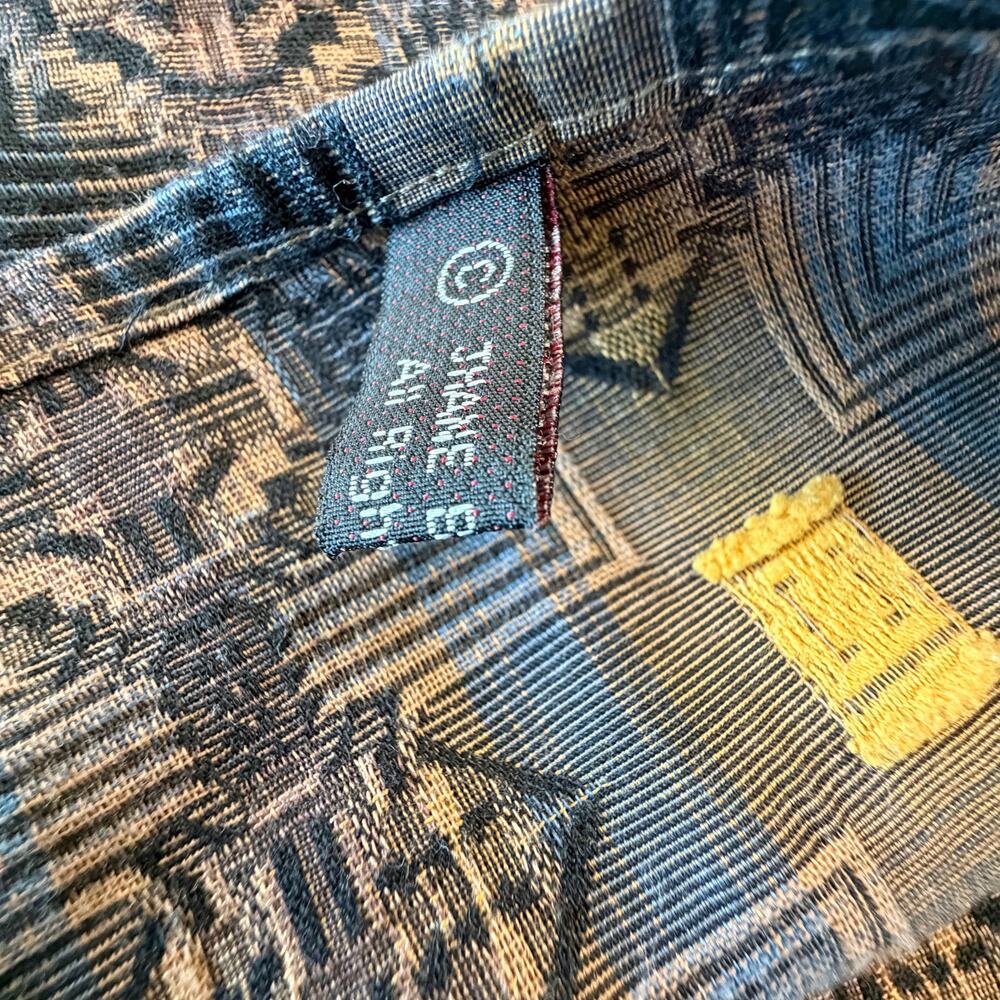 Jhane Barnes Vintage Geometric Cotton Button Up Size L - Picture 7 of 10